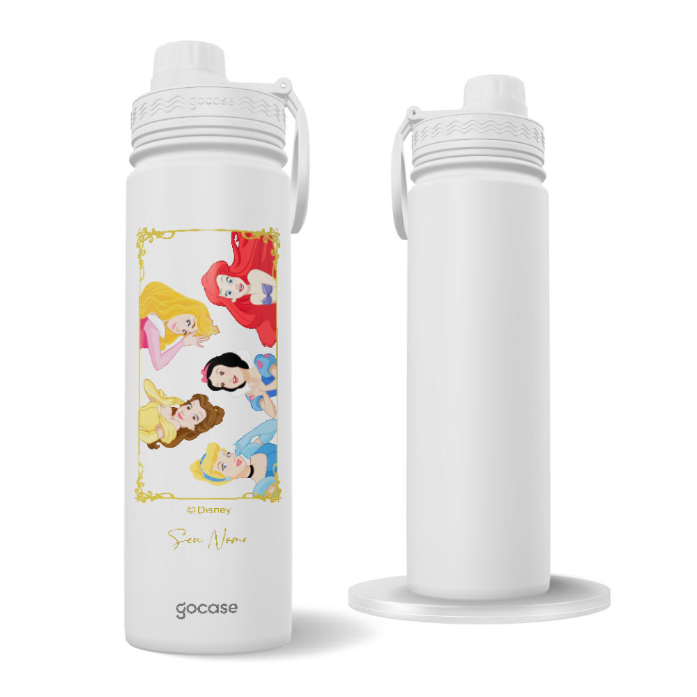 Garrafa Térmica Fresh + Ebook - Princesas Clássicas