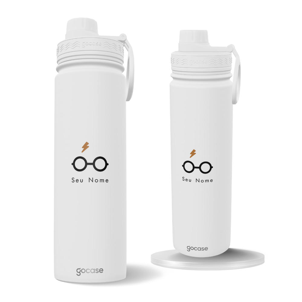 Garrafa Térmica Fresh + Ebook - Harry Potter - Óculos Mágicos