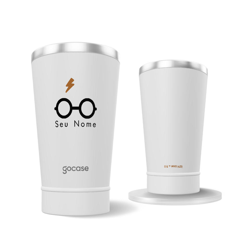 Copo Térmico + Ebook -  Harry Potter - Óculos Mágicos