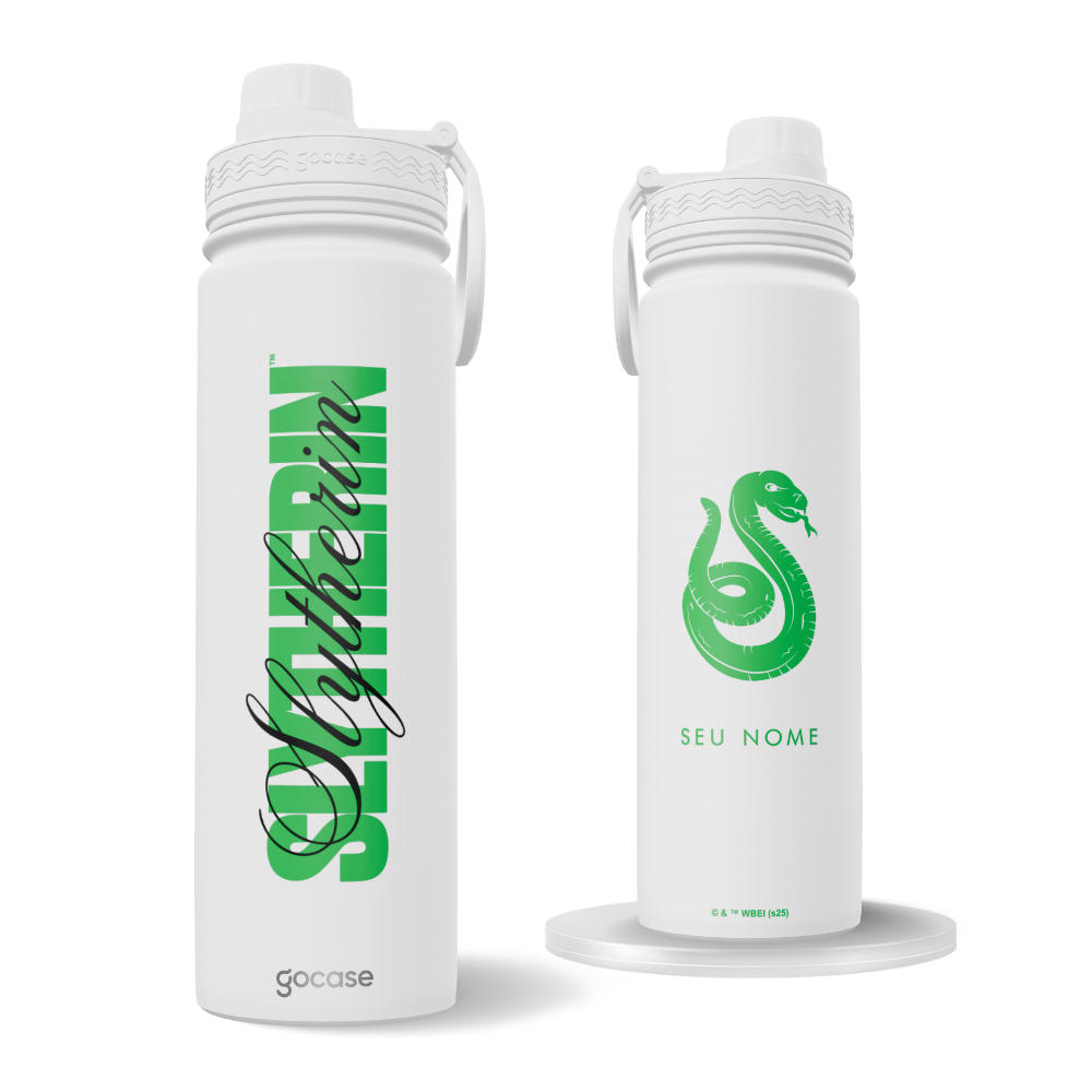 Garrafa Térmica Fresh + Ebook - Harry Potter – Slytherin House Pride
