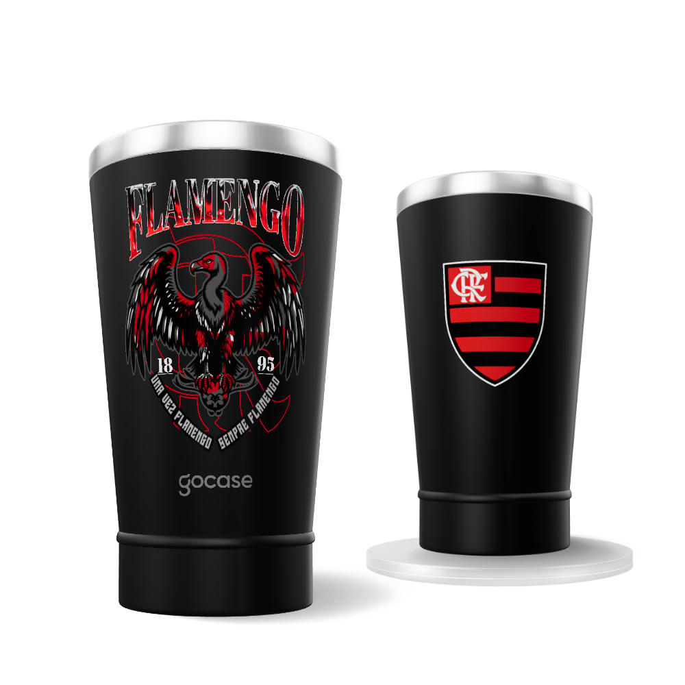 Copo Térmico Cerveja + Ebook - Flamengo - Urubu Real