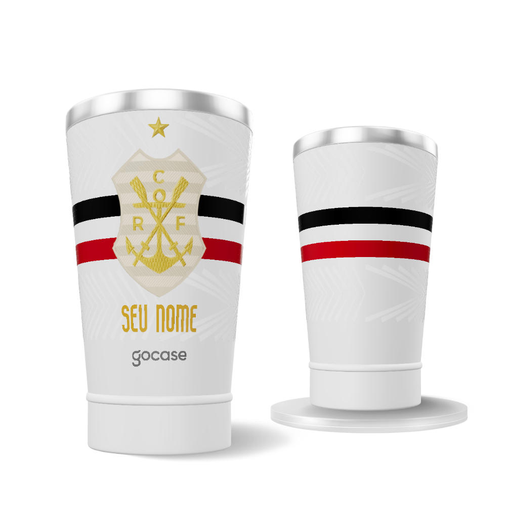 Copo Térmico Cerveja + Ebook - Flamengo - Uniforme 3 2025