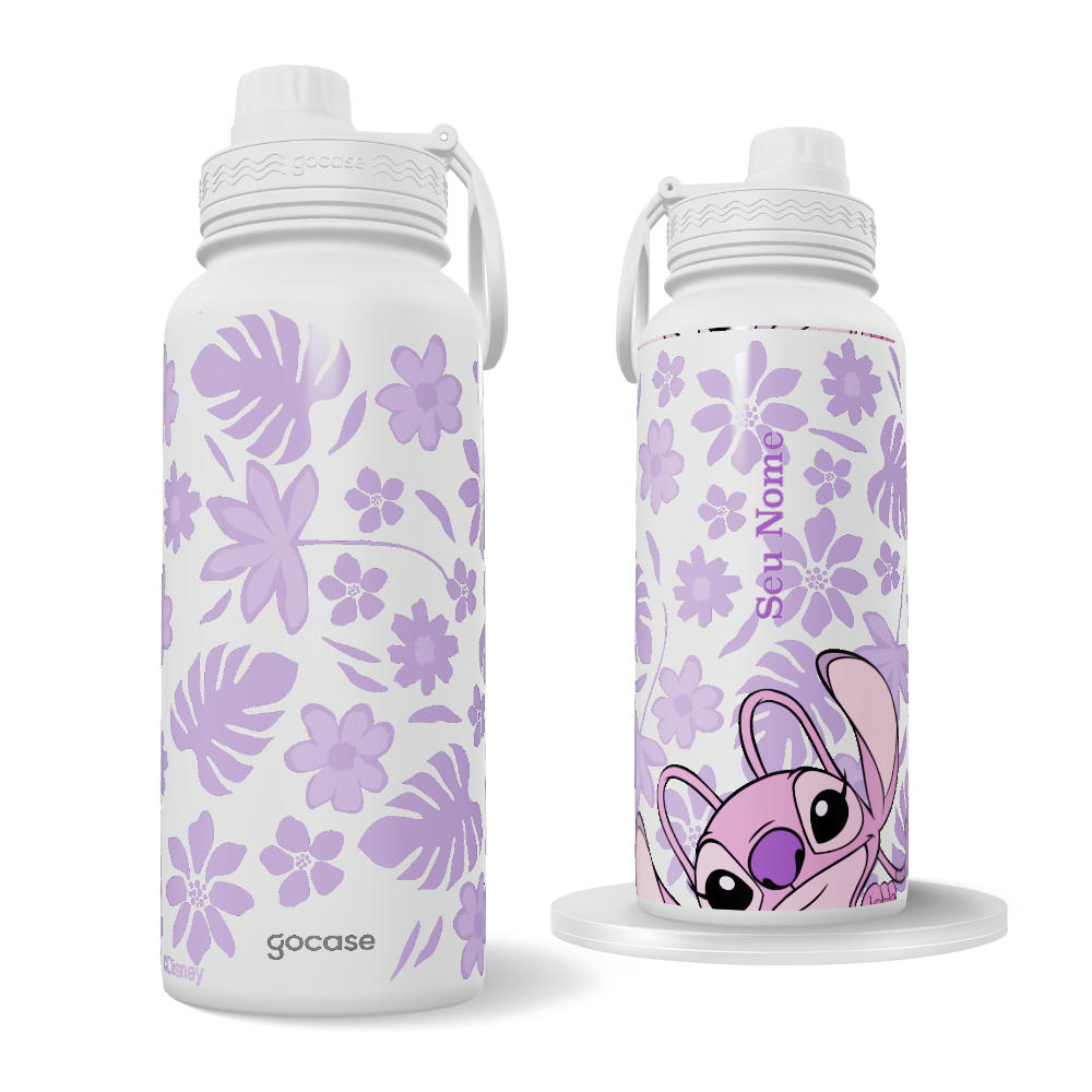 Garrafa Térmica Fresh - Lilo & Stitch - Angel Peekaboo - Lilás