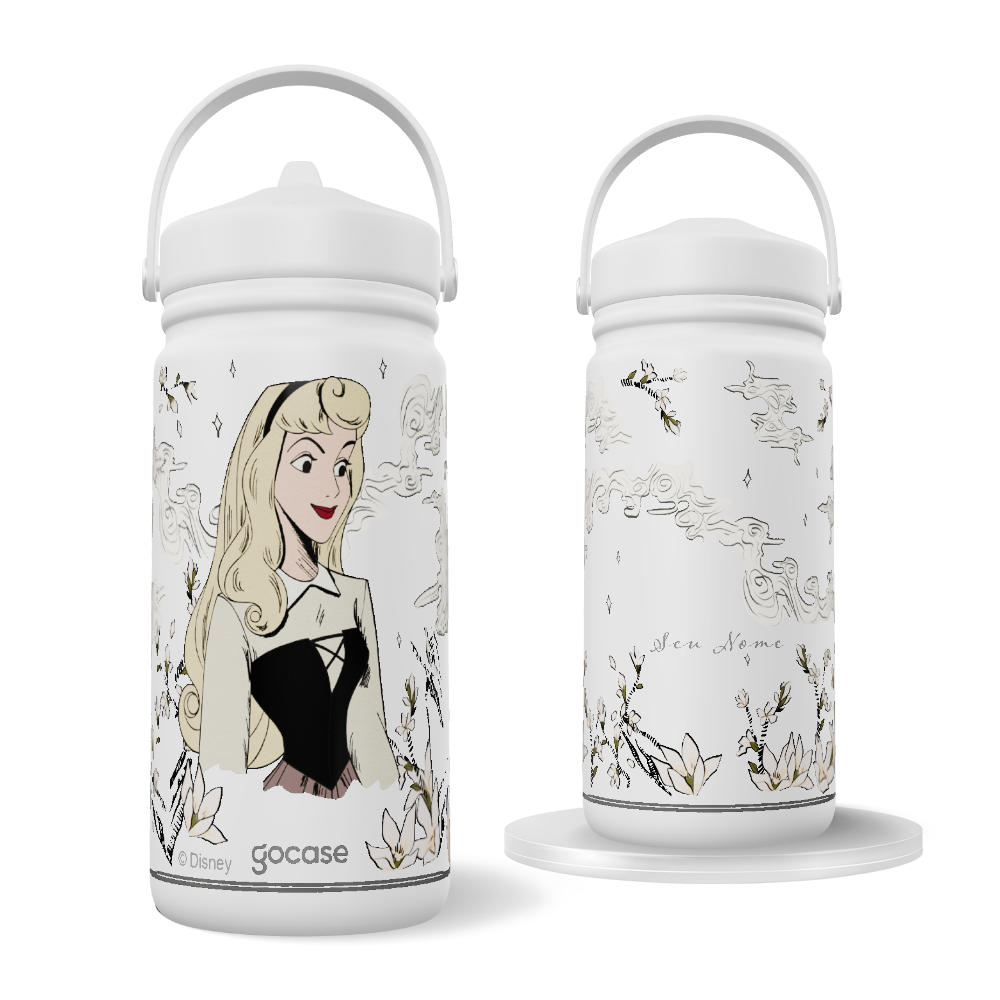 Garrafa Térmica Mini - Princesas - Aurora Sketchbook