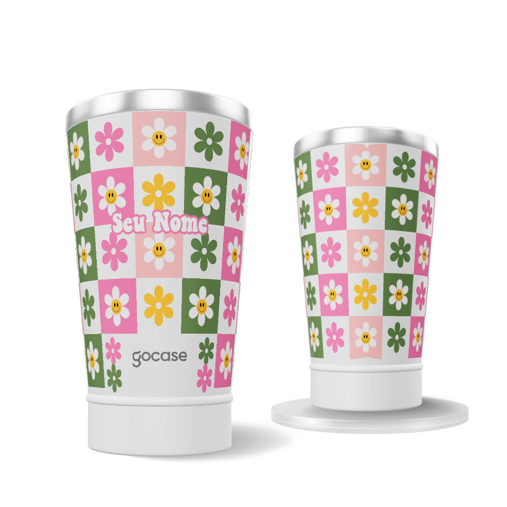 Copo Térmico + Ebook - Enchanted Blooms