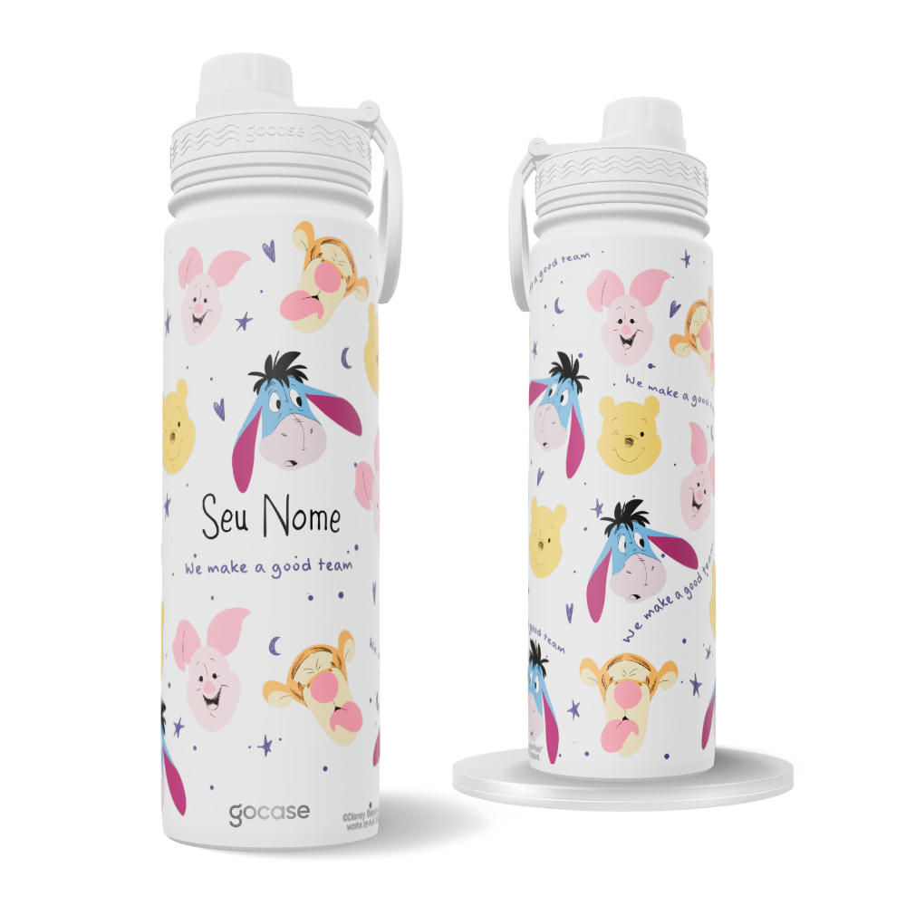 Garrafa Térmica Fresh + Ebook - Ursinho Pooh - Good Team