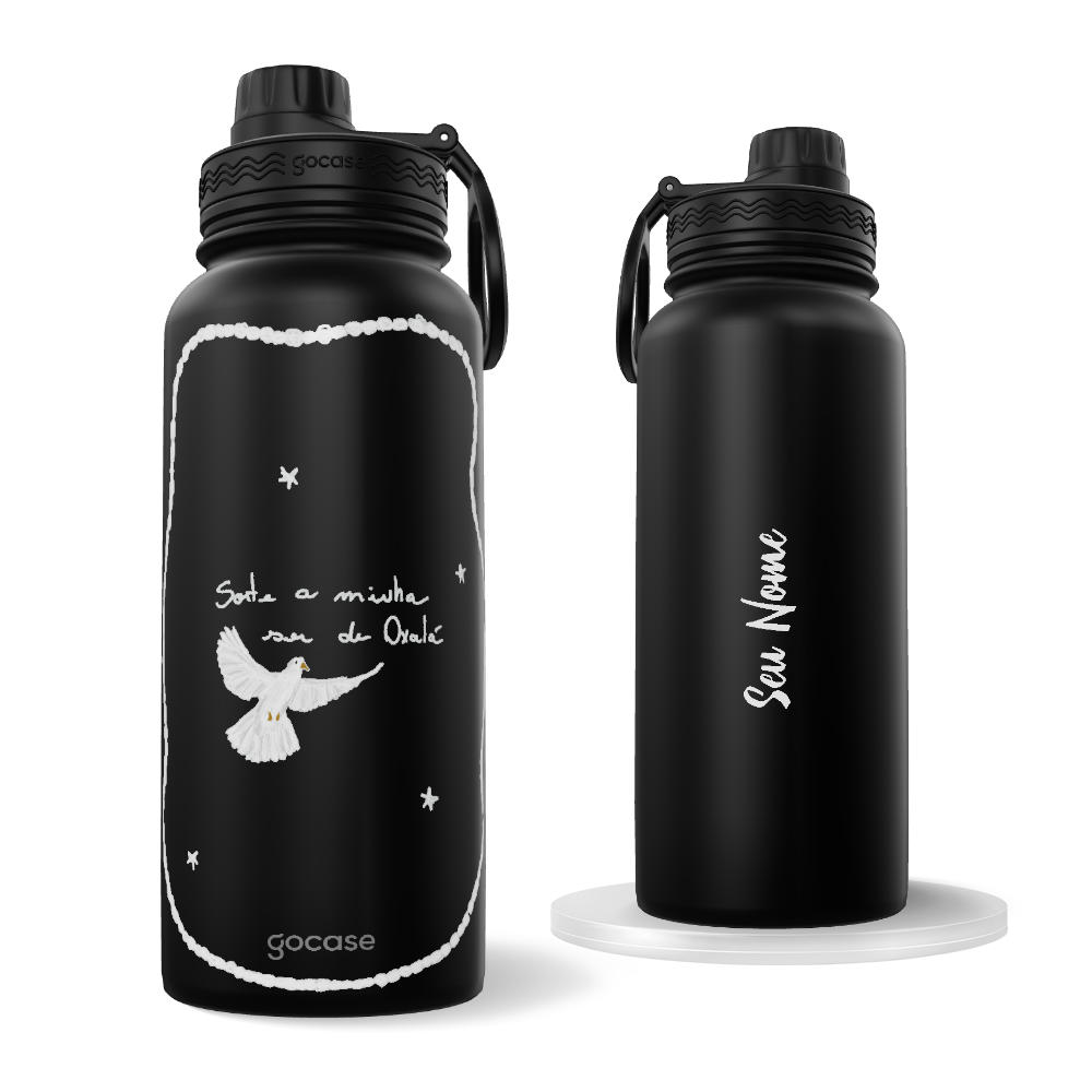 Garrafa Térmica Fresh -  Sorte a Minha Ser de Oxalá