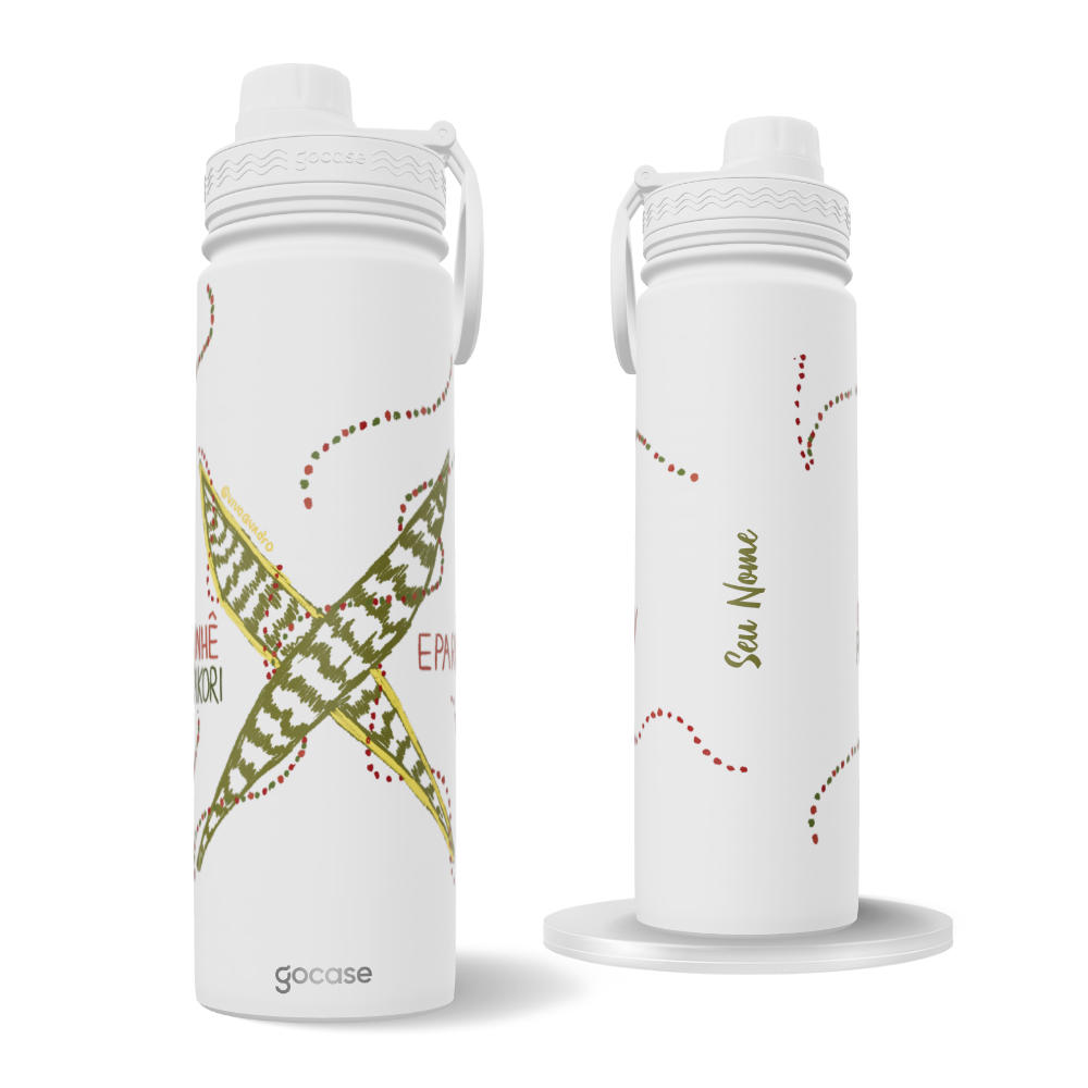 Garrafa Térmica Fresh + Ebook - Ogunhê Patakori Eparrey