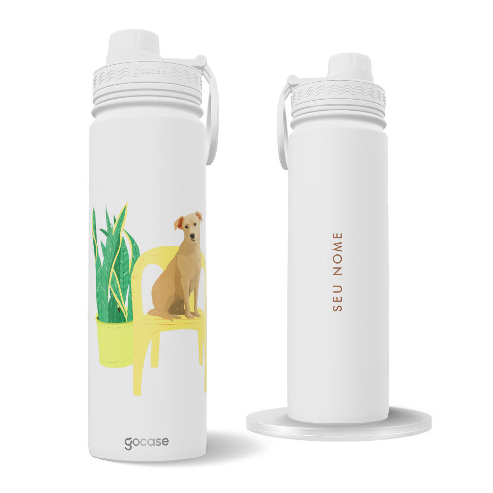 Garrafa Térmica Fresh + Ebook - Caramelo De Boa