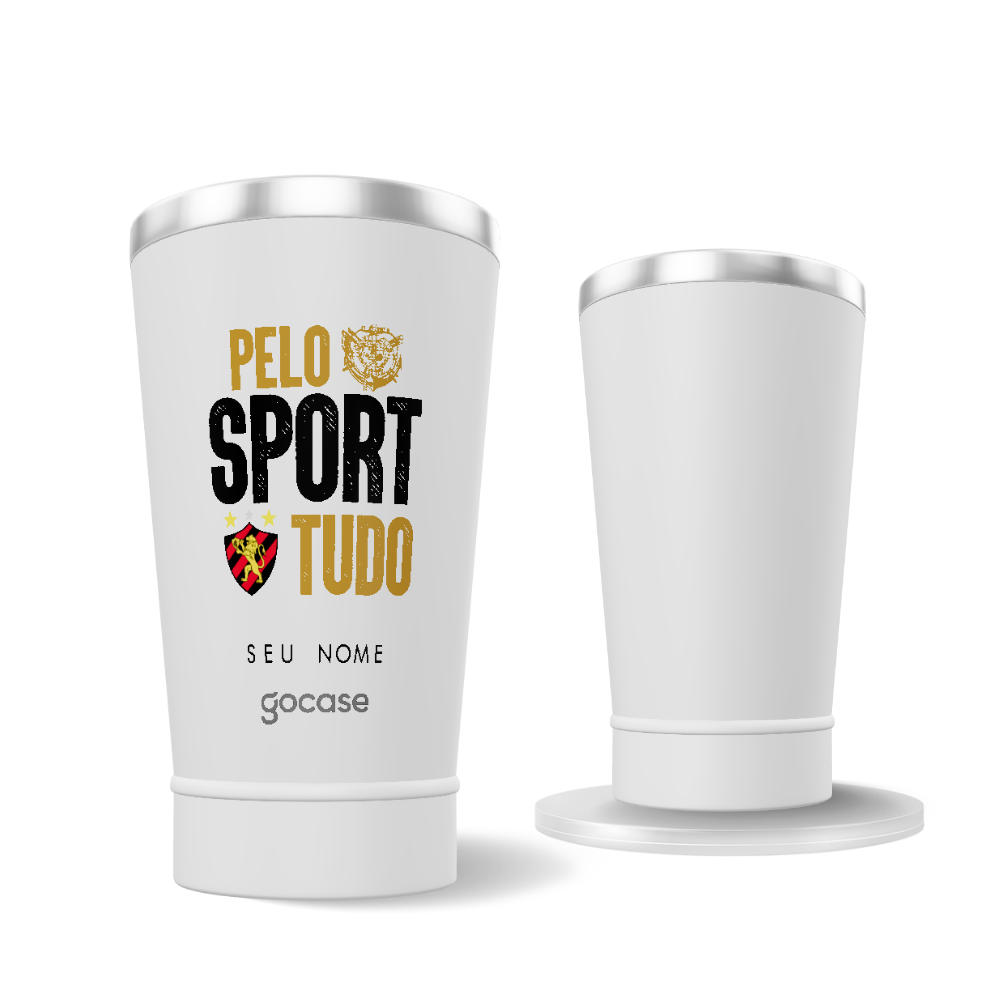 Copo Térmico Cerveja + Ebook - Sport Recife - Pelo Sport Tudo