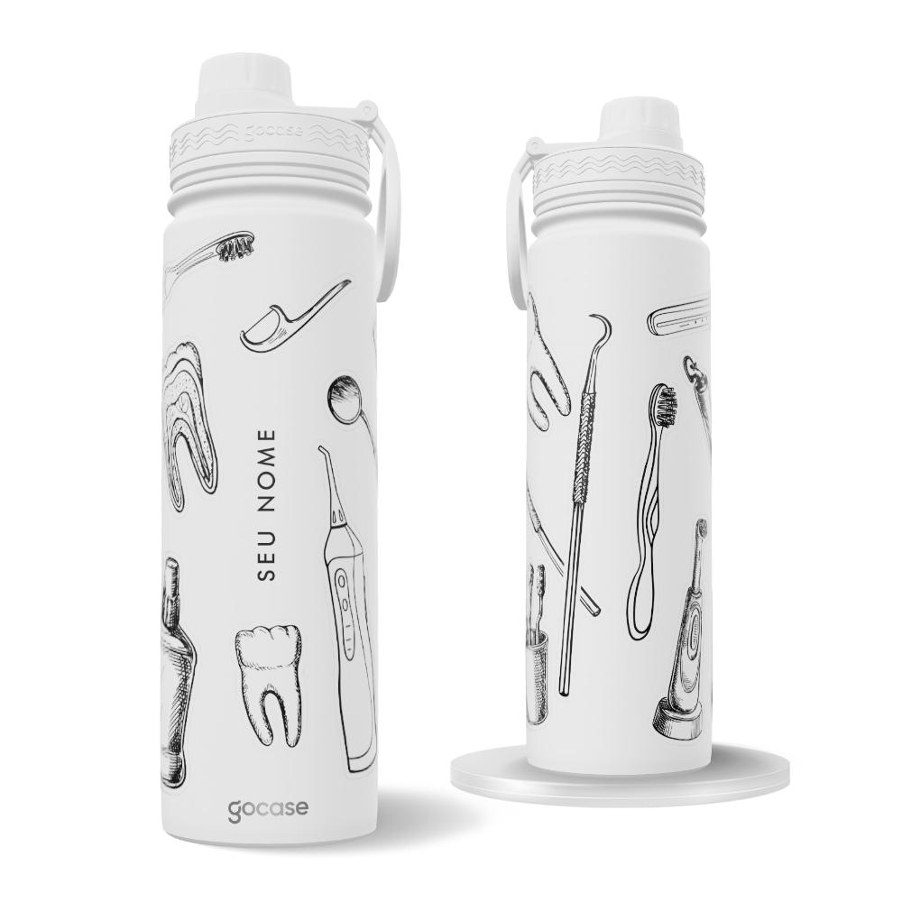 Garrafa Térmica Fresh + Ebook - Odontologia Stickers Aesthetic