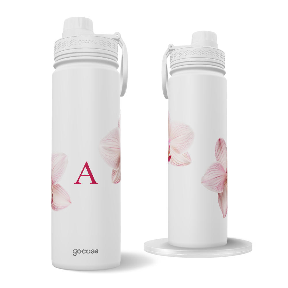Garrafa Térmica Fresh + Ebook - Maxi Orquídeas