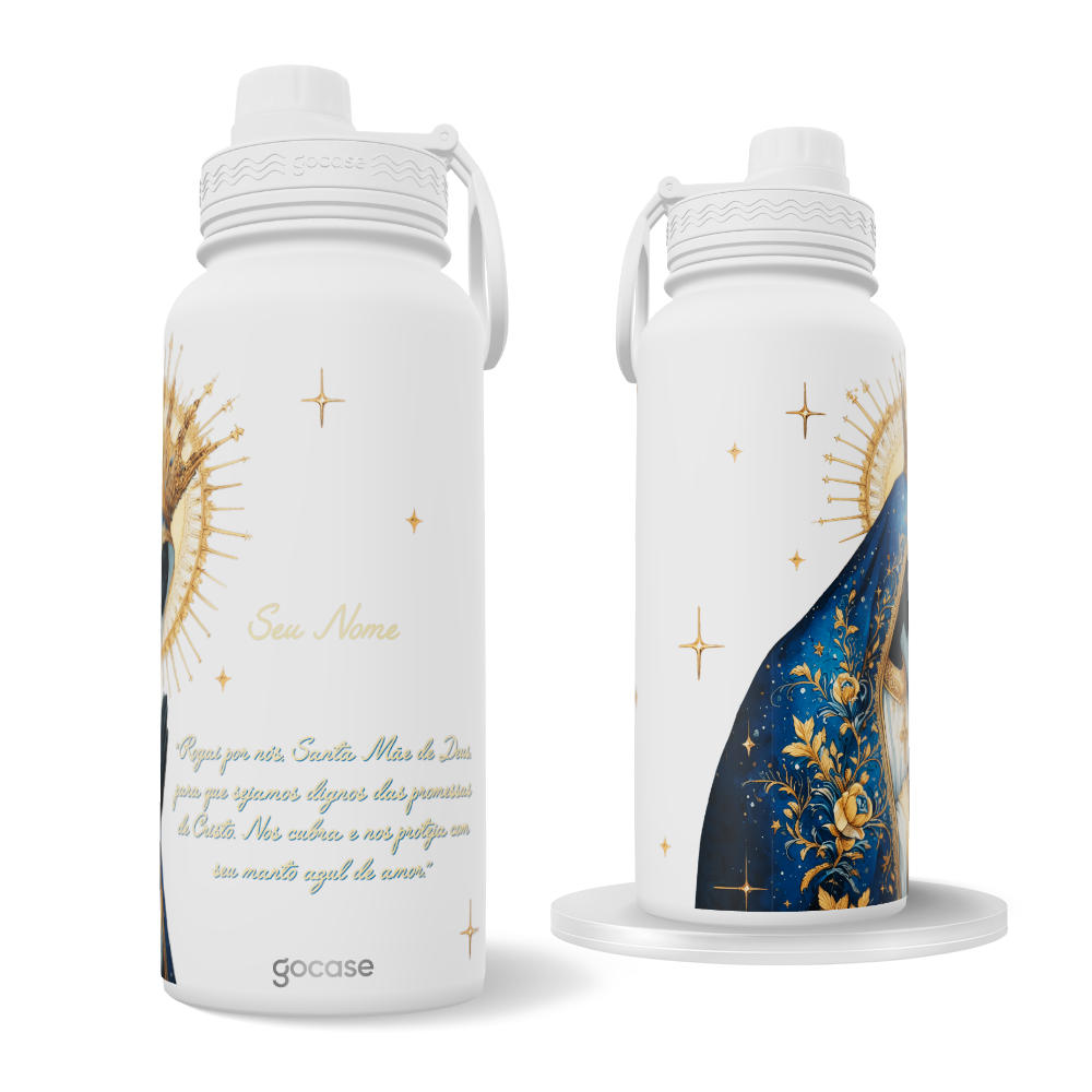 Garrafa Térmica Fresh -  Aparecida em Aquarela