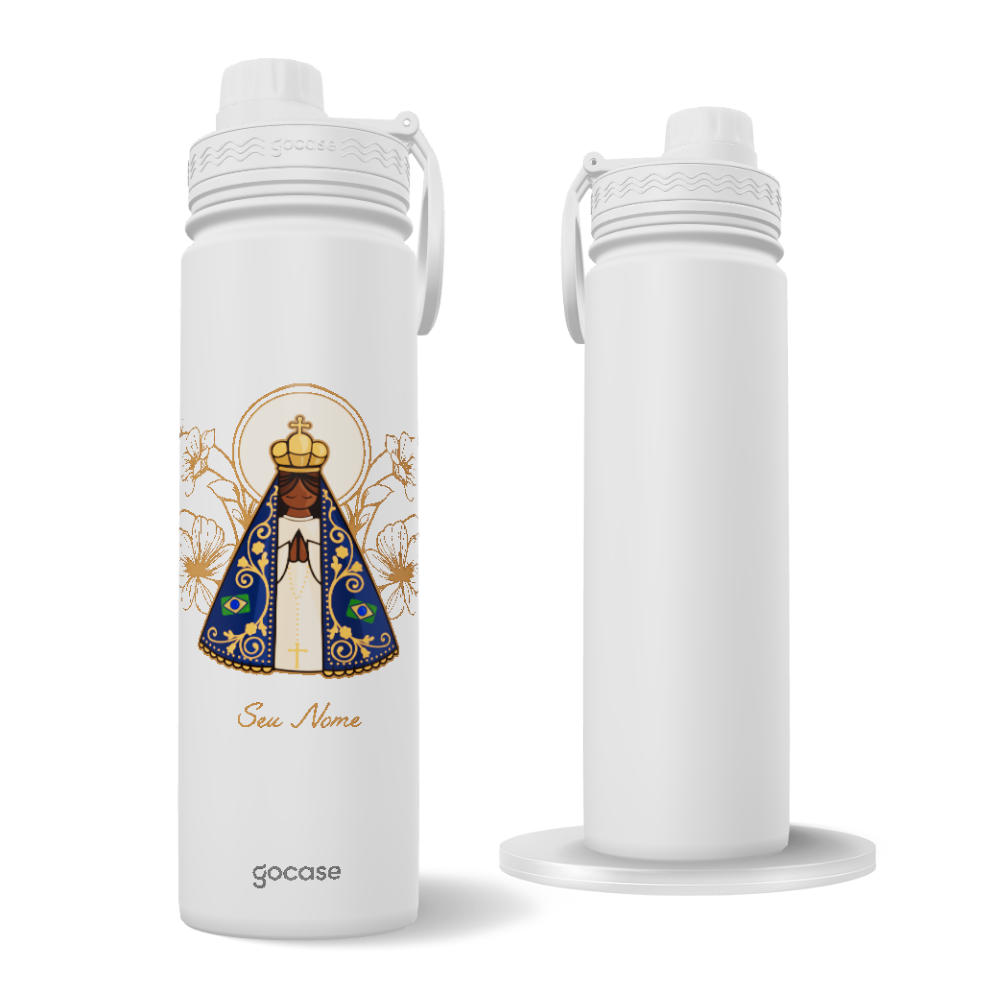 Garrafa Térmica Fresh + Ebook - Mãe Aparecida