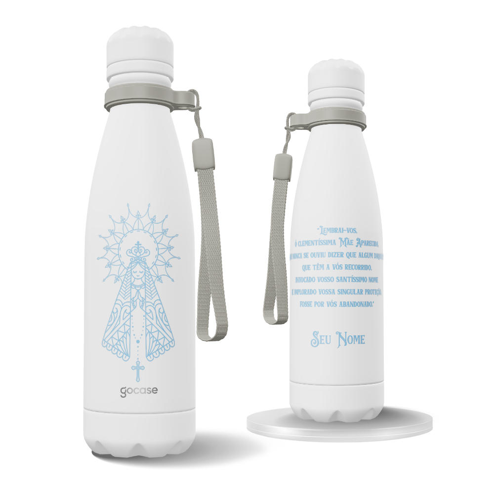 Garrafa Térmica Urban + Ebook -  Nossa Senhora Aparecida Linear