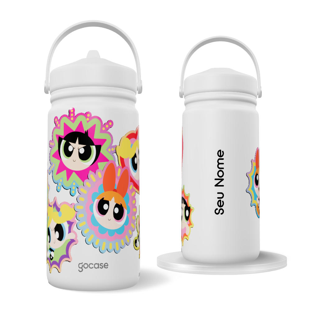 Garrafa Térmica Mini -  Meninas Super Poderosas Stickers