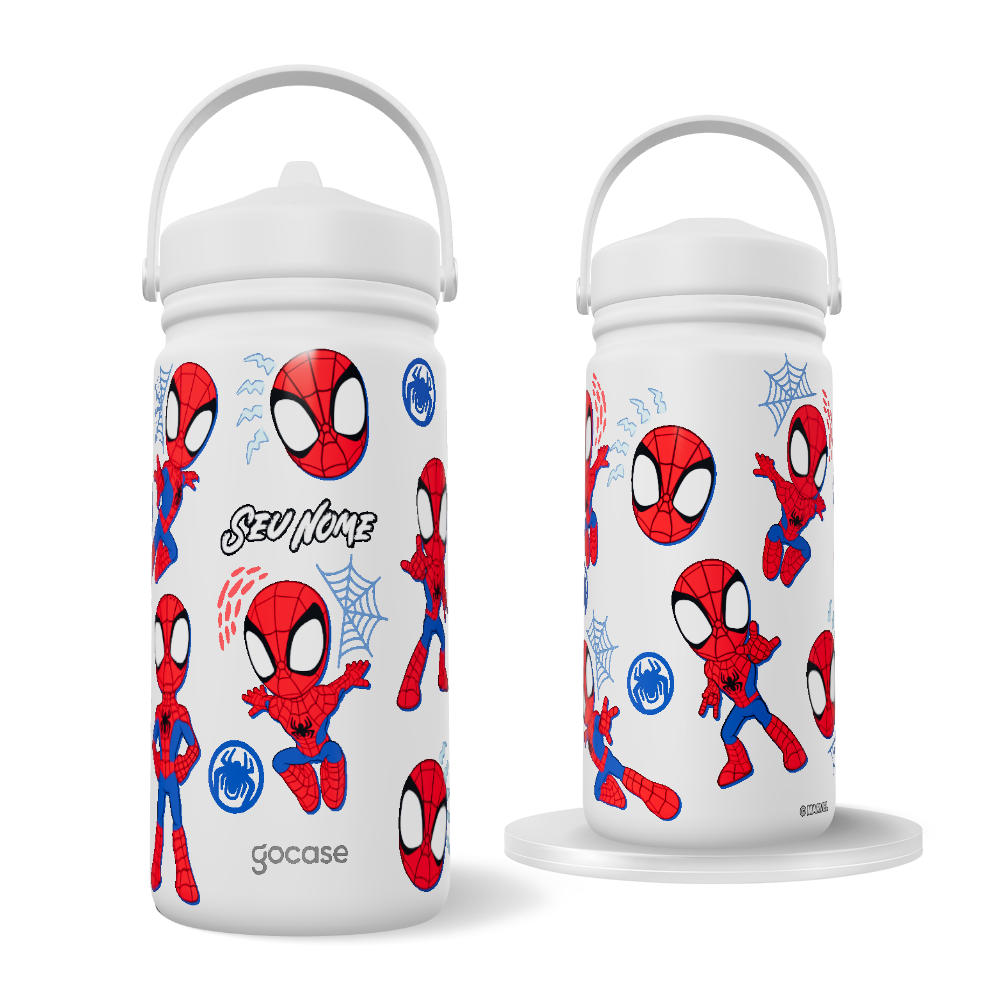 Garrafa Térmica Mini -  Homem-Aranha - Stickers