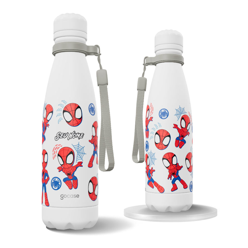 Garrafa Térmica Urban + Ebook - Homem-Aranha - Stickers