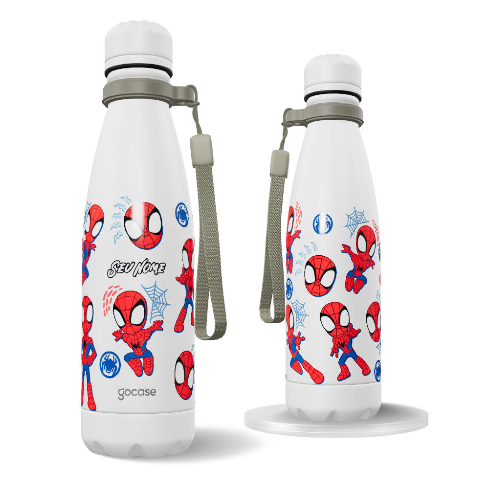 Garrafa Térmica Urban + Ebook - Homem-Aranha - Stickers