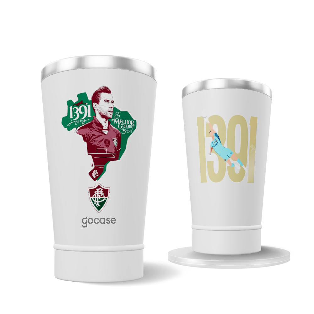 Copo Térmico Cerveja + Ebook -  Fluminense - Fábio 1391