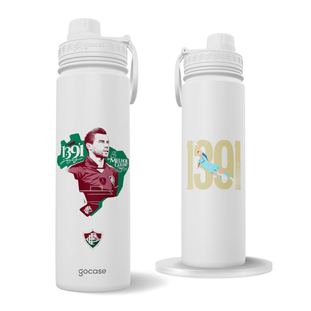 Garrafa Térmica Fresh + Ebook - Fluminense - Fábio 1391
