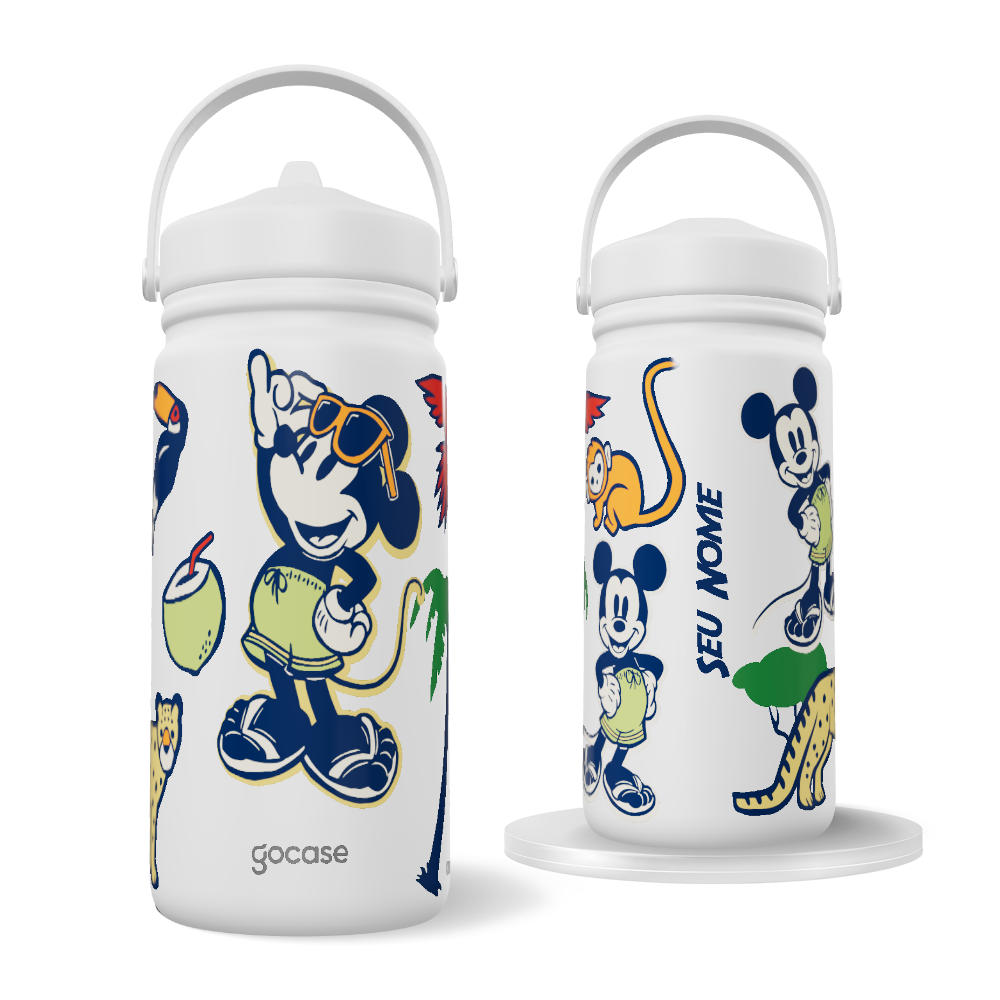 Garrafa Térmica Mini - Mickey na Fauna Brasileira