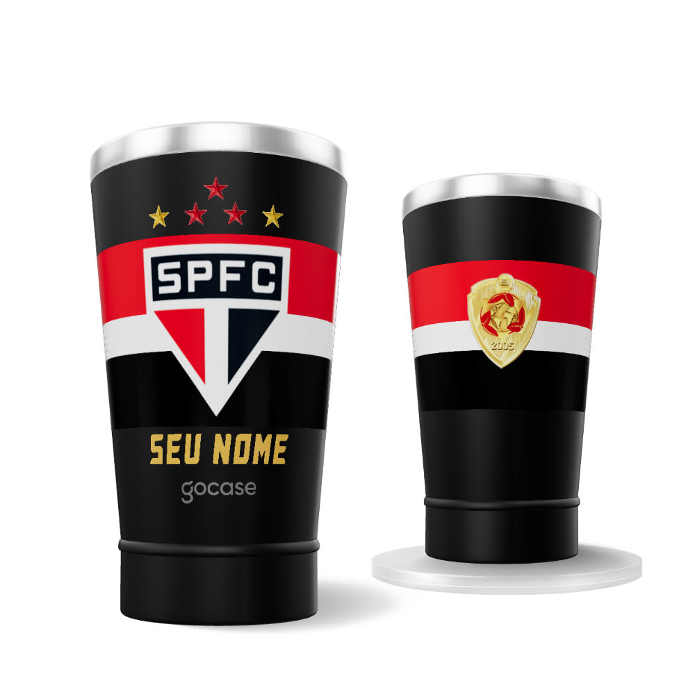 Copo Térmico Cerveja + Ebook - São Paulo - Uniforme 3 2025