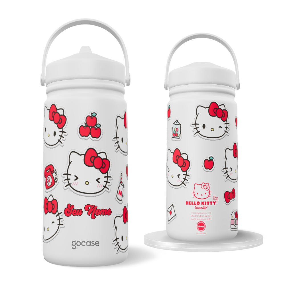 Garrafa Térmica Mini - Hello Kitty - Faces