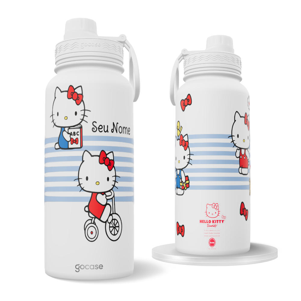 Garrafa Térmica Fresh -  Hello Kitty - Um Dia Comigo
