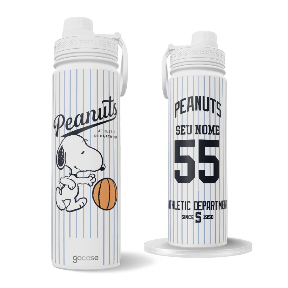 Garrafa Térmica Fresh + Ebook - Snoopy Sporty