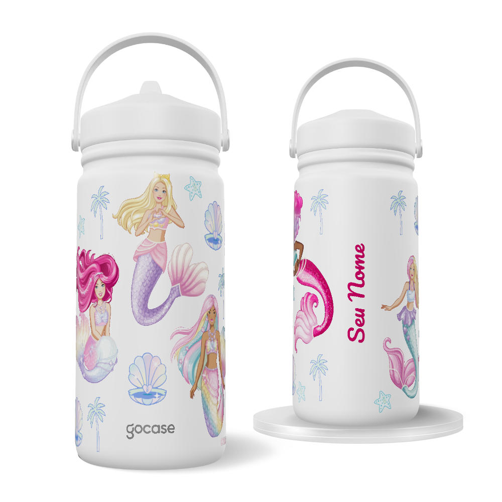 Garrafa Térmica Mini - Barbie - Amigas Sereias