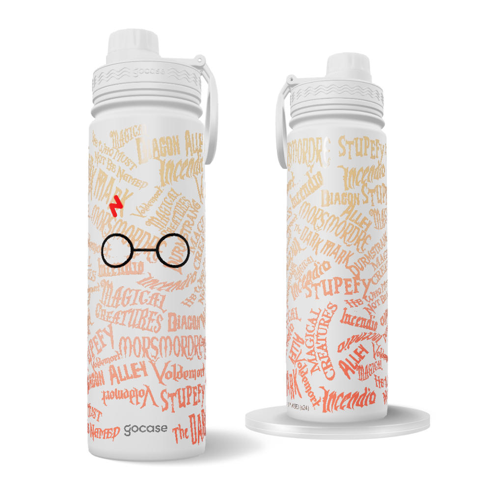 Garrafa Térmica Fresh + Ebook - Harry Potter - Writing Pattern