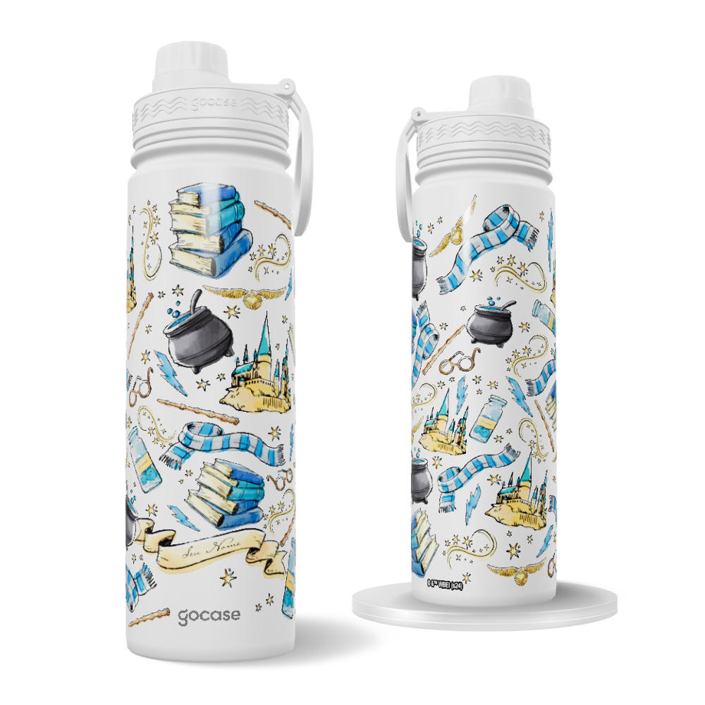 Garrafa Térmica Fresh + Ebook - Harry Potter - House Collors