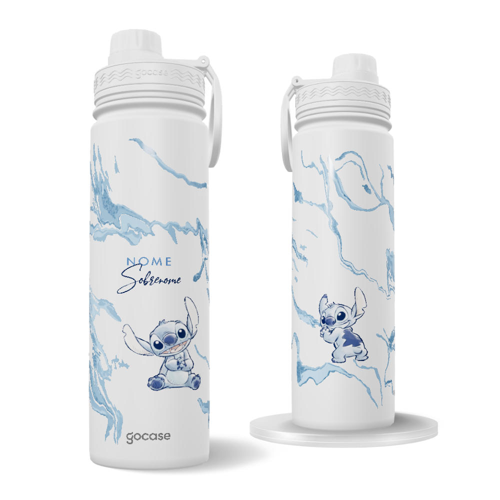 Garrafa Térmica Fresh + Ebook - Lilo & Stitch - Luxury Marble