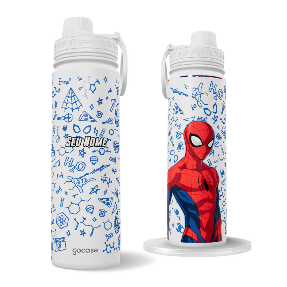 Garrafa Térmica Fresh + Ebook - Homem-Aranha - Sketchs