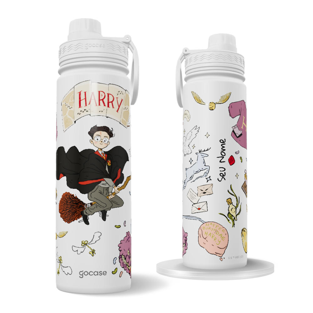 Garrafa Térmica Fresh + Ebook - Harry Potter - Coisas do Harry