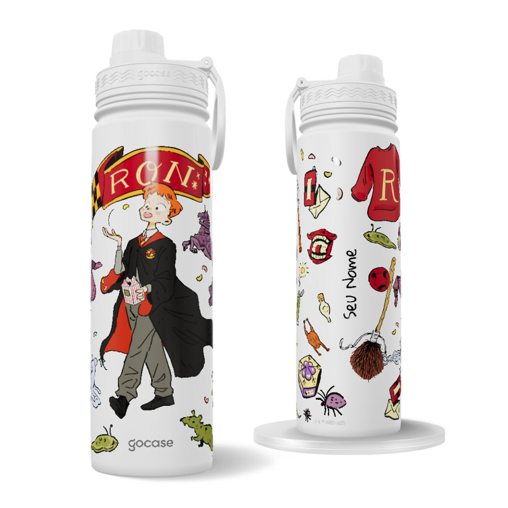 Garrafa Térmica Fresh + Ebook - Harry Potter - Coisas do Rony