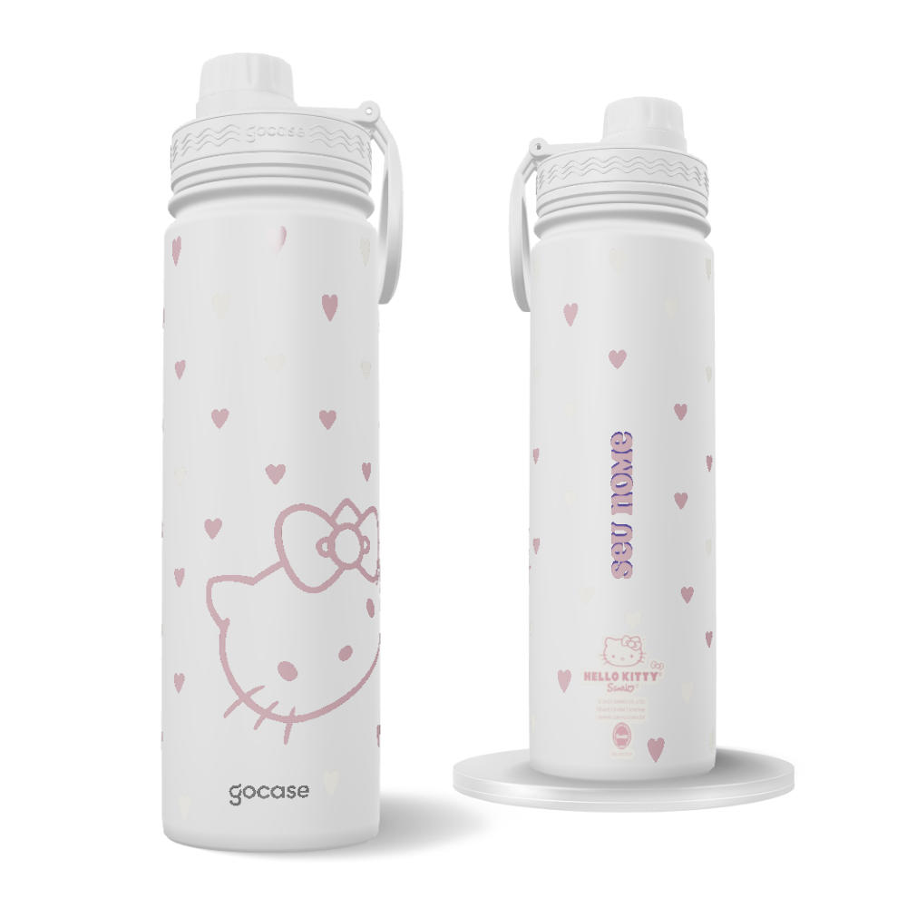 Garrafa Térmica Fresh + Ebook - Hello Kitty - Modern Kitty
