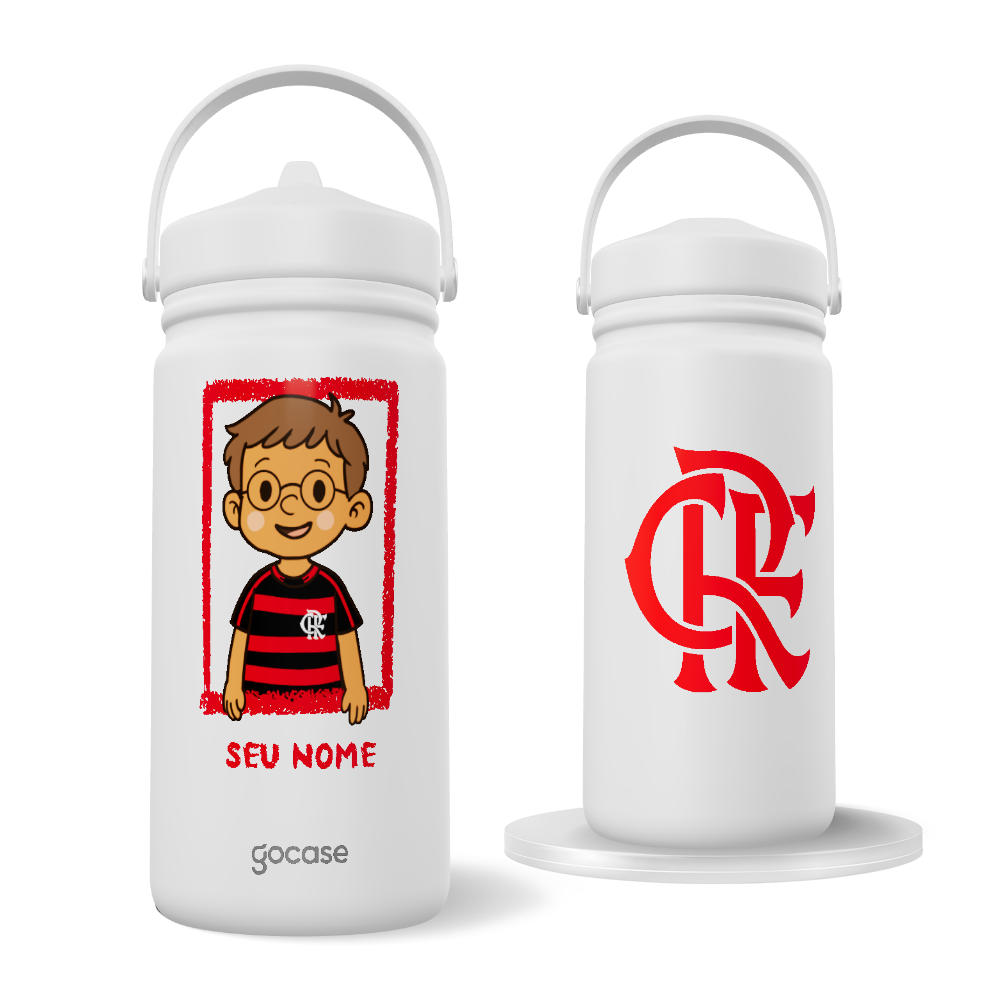 Garrafa Térmica Mini -  Flamengo - Garotinho Flamenguista