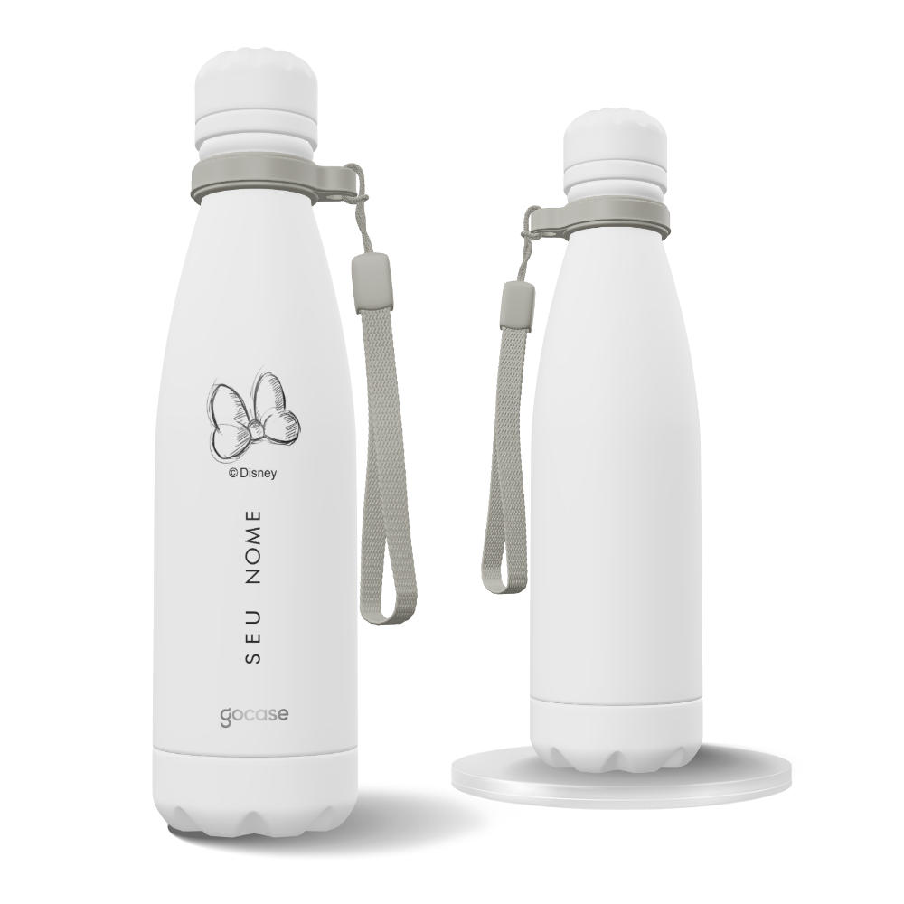 Garrafa Térmica Urban + Ebook - Disney Minimalist Minnie