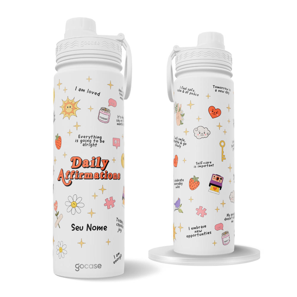 Garrafa Térmica Fresh + Ebook - Daily Affirmations
