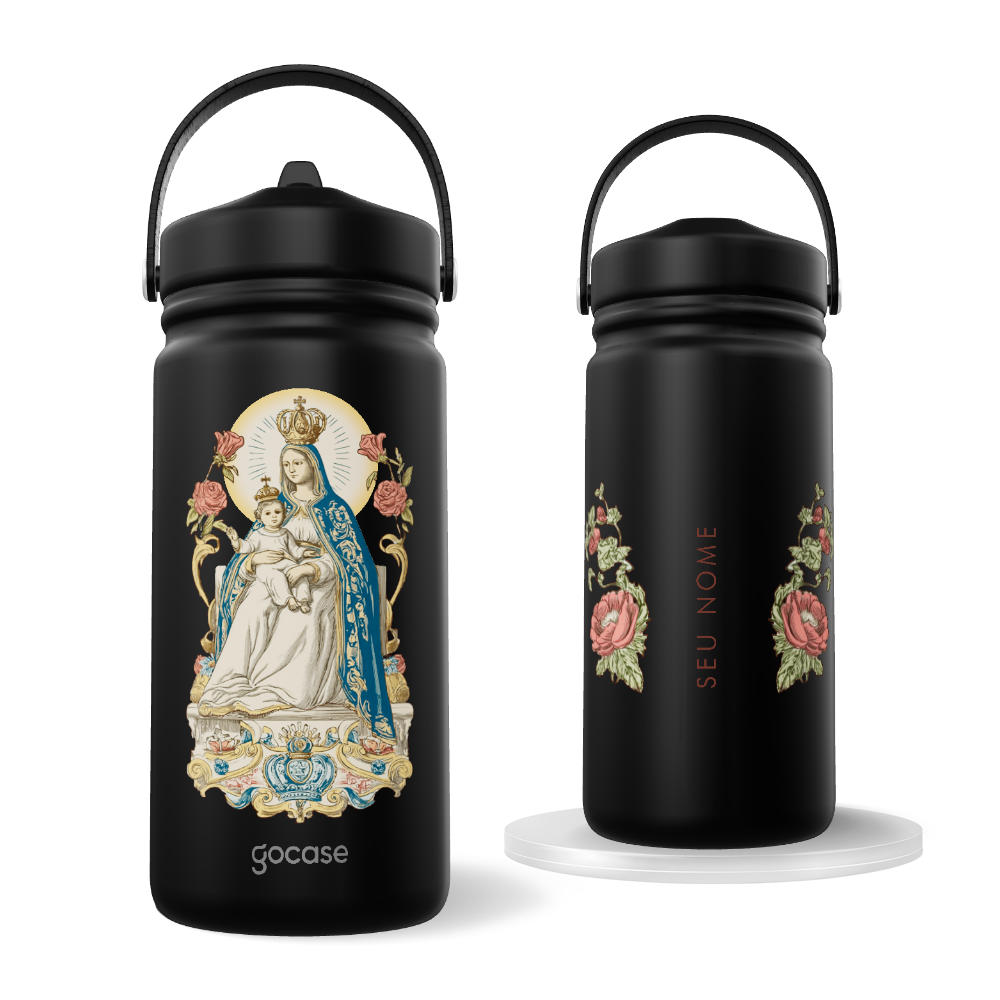 Garrafa Térmica Mini -  Nsa. Sra. de Nazaré - Arte Clássica