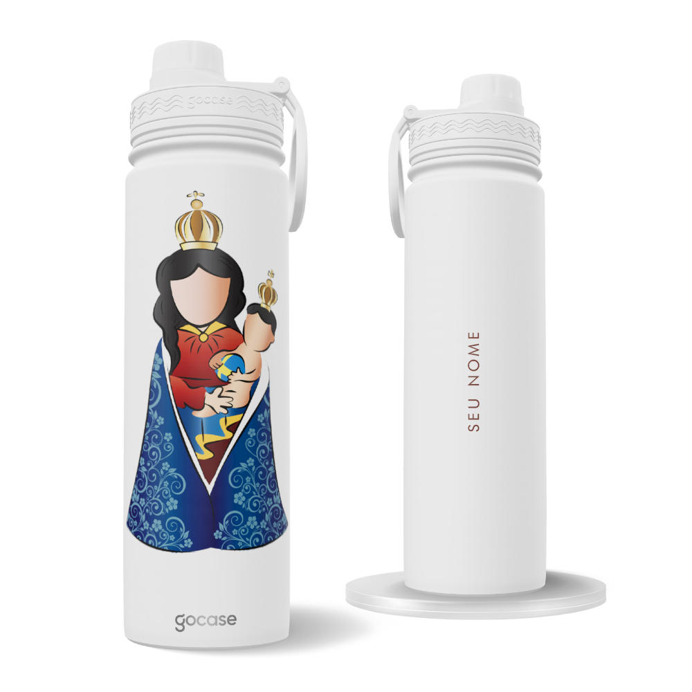 Garrafa Térmica Fresh + Ebook - Nsa. Sra. de Nazaré - Minimalista