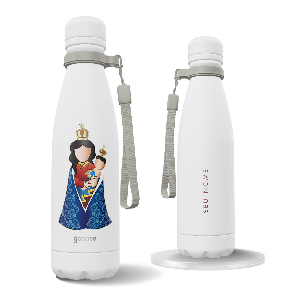 Garrafa Térmica Urban + Ebook -  Nsa. Sra. de Nazaré - Minimalista