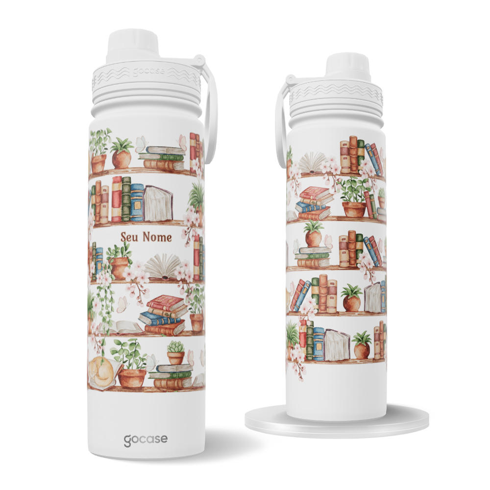 Garrafa Térmica Fresh + Ebook - Minha Biblioteca Particular