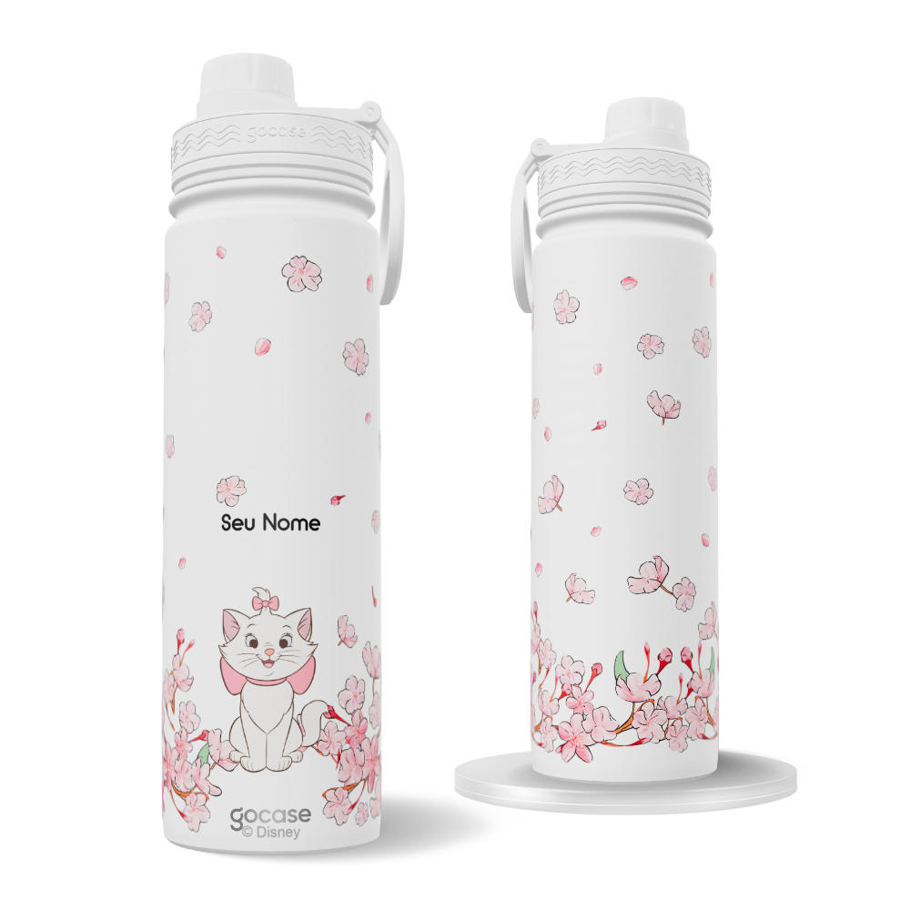 Garrafa Térmica Fresh + Ebook - Marie Classical Rose 360º