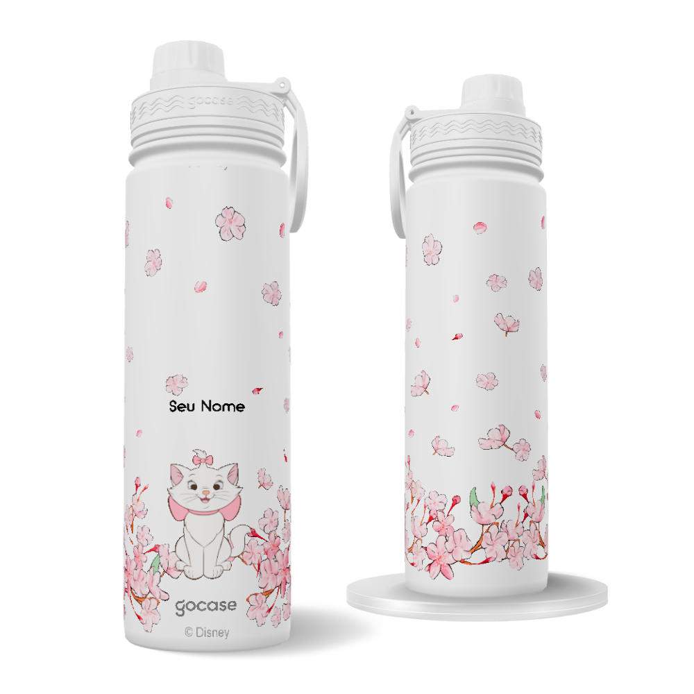 Garrafa Térmica Fresh + Ebook - Marie Classical Rose 360º