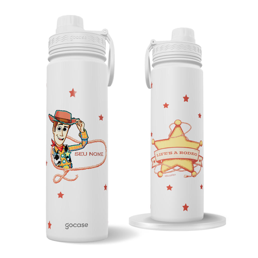 Garrafa Térmica Fresh + Ebook - Toy Story - Woody's Rodeio