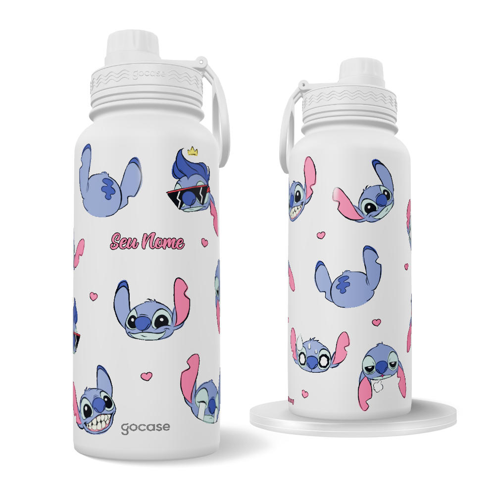 Garrafa Térmica Fresh -  Lilo & Stitch - Expressões