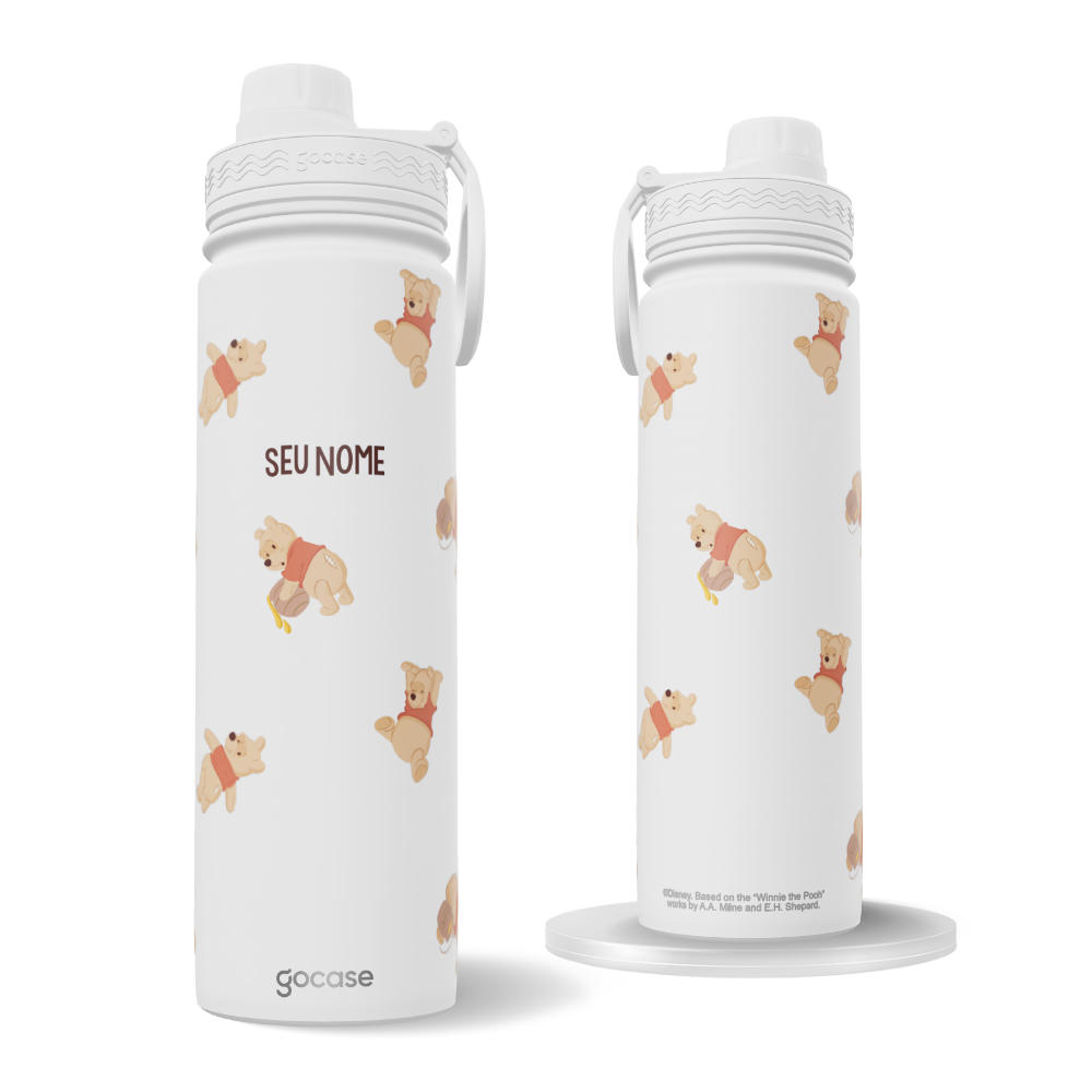 Garrafa Térmica Fresh + Ebook - Ursinho Pooh - Tiny Ursinho